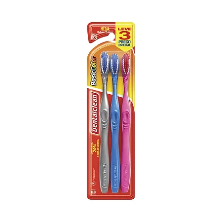 Escova dental basic color macia dentalclen