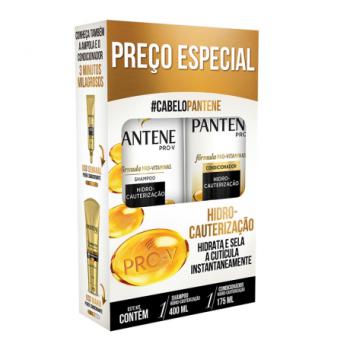 Kit shampoo + condicionador pantene hidro cauterizacao 400ml