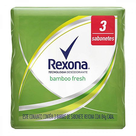 Sabonete rexona bamboo fresh 84gr kit c/3und