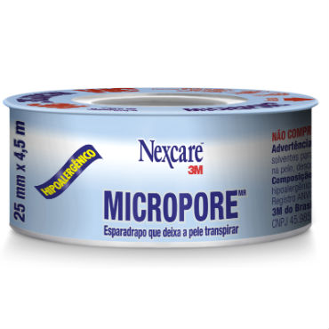 Esparadrapo micropore 3m 25x4,5 metros