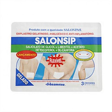 Emplastro salonsip flexivel com 3 unidades