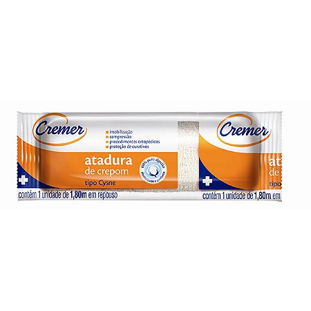 Atadura de crepe cysne cremer 30cmx1,8m