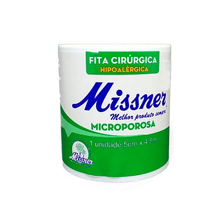 Fita 3m microporosa branco 5cmx4,5m