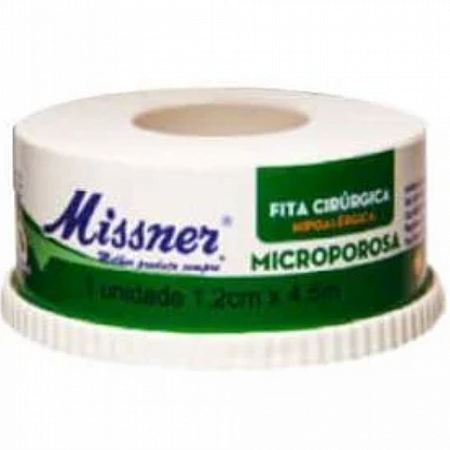 Fita microporosa micropore branca missner 1,2cm x 4,5m