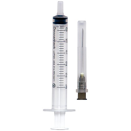 Seringa descarpack 5ml c/ agulha 25x07 sllip