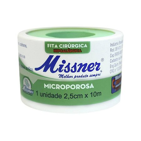 Fita cirurgica micropore missner 2,5cm x 10m