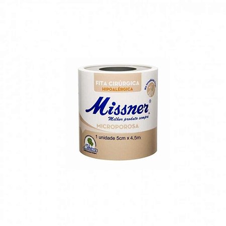 Fita cirurgica microporosa micropore missner 5cmx4,5m