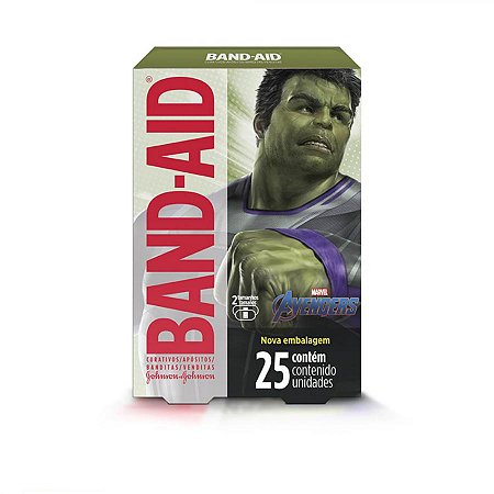 Band-aid vingadores com 25 unidades