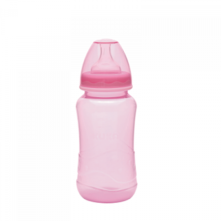 Mamadeira kuka 61432 bico universal big aquarela rosa 330ml