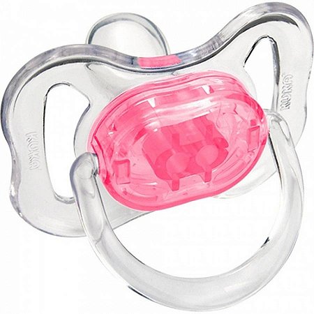 Chupeta kuka cristal fase 1 rosa