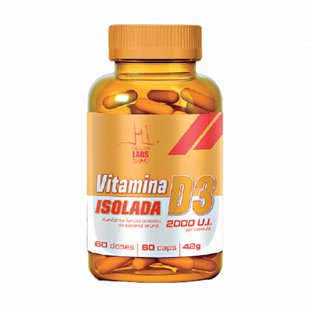 Vitamina d3 isolada 2000ui com 60 capsulas
