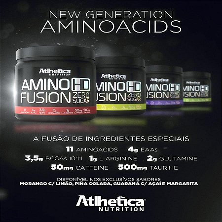 Amino hd fusion 450g guarana com acai