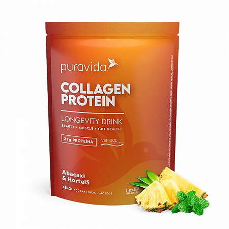 Collagen protein verisol abacaxi e hortela 450g