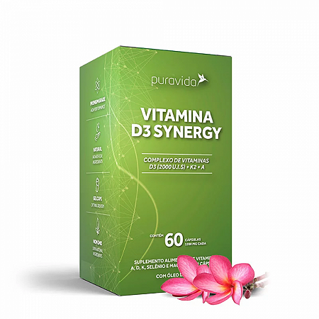 Vitamina d3 synergy com 60 capsulas