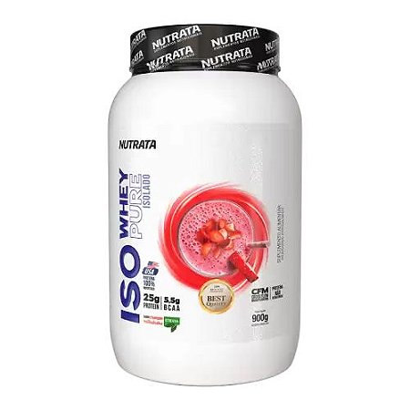 Iso Whey Pure 900g Strawberry Milkshake