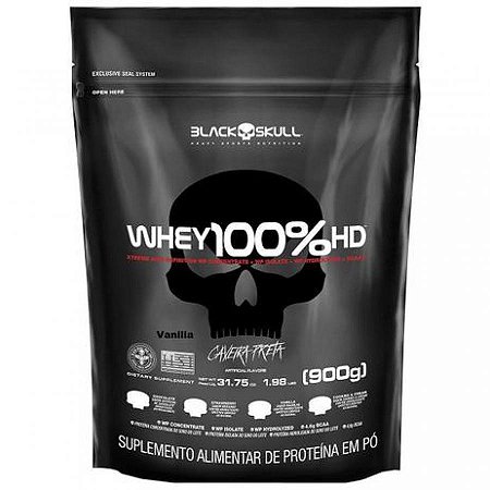 Whey 100% hd baunilha 900g refil