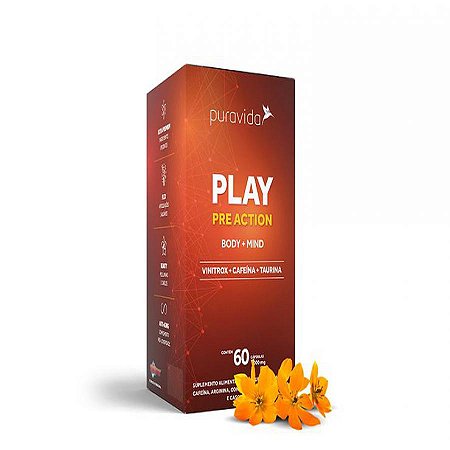 Play pre action 1000mg  com 60 capsulas