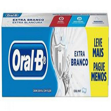 Oral b creme dental extra branco 150g