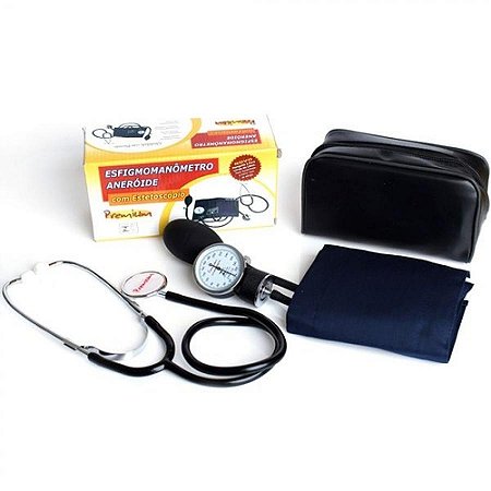 Aparelho de pressao com esteto premium manual