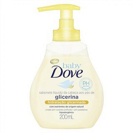 Sabonete liquido dove baby hidratacao glicerinada 200ml