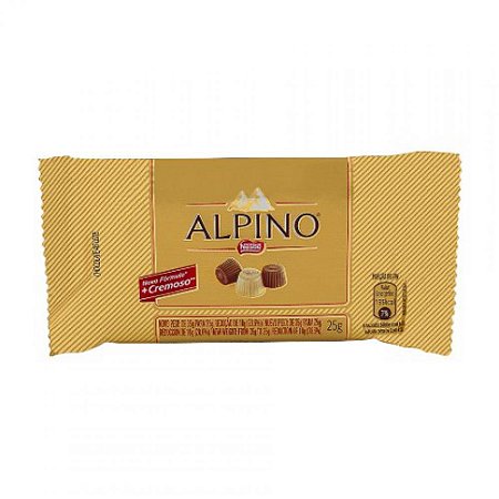 Chocolate nestle alpino ao leite 25g