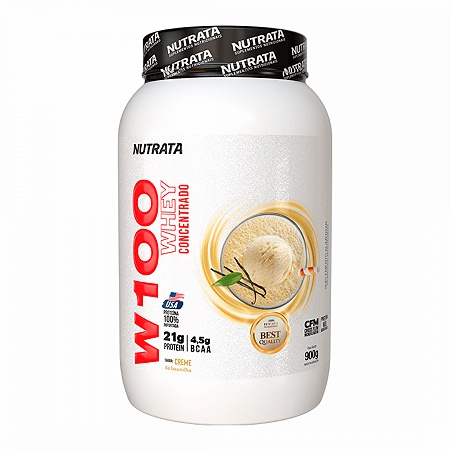 W100 whey concentrado baunilha 900g