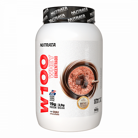 W100 whey concentrado double chocolate 900g