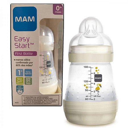 Mamadeira anticolica easy start 160ml neutral (0m+) - mam