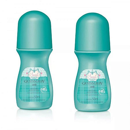 Giovanna baby desodorante kit 2 unidades roll-on candy 50ml