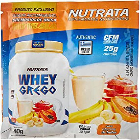 Whey grego sache (40g) - vitamina de frutas
