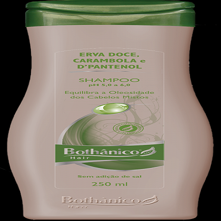 Shampoo erva doce, carambola e dapantenol 250ml bothanico