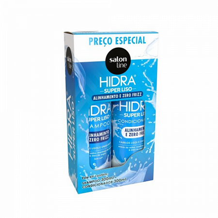 Kit hidra super liso salon line shampoo + condicionador 300ml