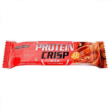 Barra protein crisp integralmedica - 45g churros com doce de leite - integralmedica