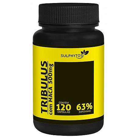 Tribullus terrestre 500mg com maca peruana 100 caps