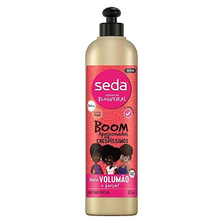 Creme para pentear seda boom apaixonadas por crespissimos com 400ml