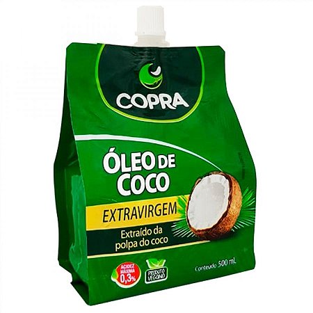 Oleo de coco extra virgem copra sache 500ml