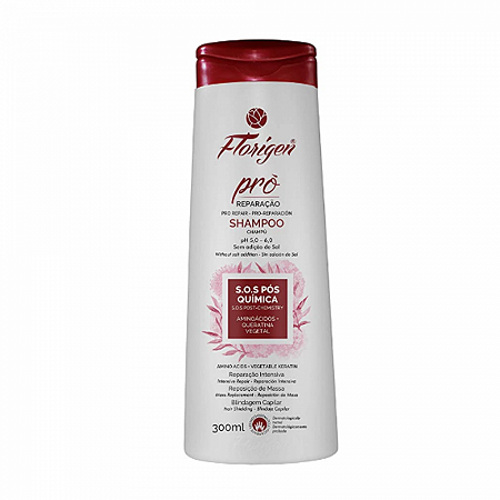 Shampoo sos pos quimica pro reparacao florigen, florigen 300