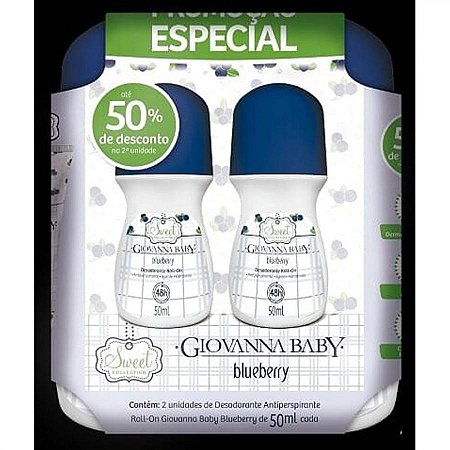 Giovanna baby desodorante roll-on blueberry c/2unid