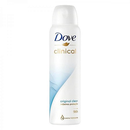 Desodorante dove clinical original clean 96h aerosol antitranspirante com 150ml