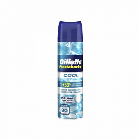Espuma de barbear gillete prestobarba cool 150g efeito refrescante