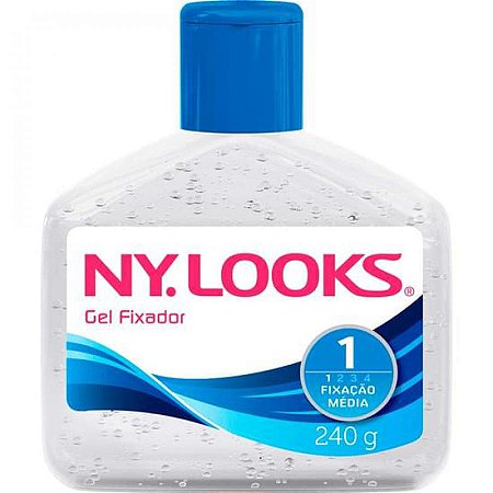 Gel fixador capilar ny looks media fixacao com 240g