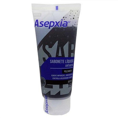 Sabonete liquido asepxia detox antiacne pele mista com 100ml