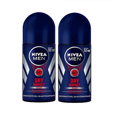 Desodorante nivea rollon  dry m com 50% de desconto na segunda unidade