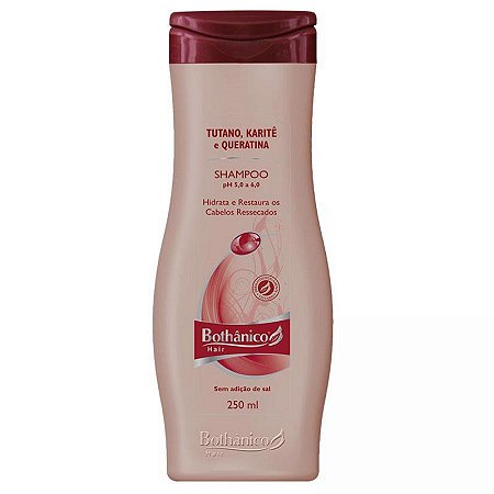 Shampoo 250ml tutano karite e queratina - bothanico hair