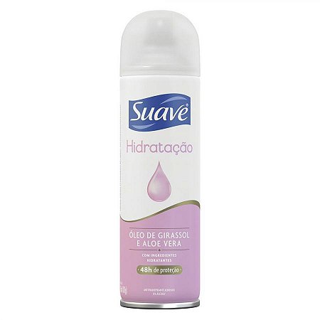 Desodorante suave hidratacao oleo de girassol e aloe vera aerosol antitranspirante com 150ml