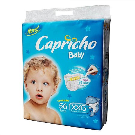 Fralda capricho baby jumbo c/56 xxg