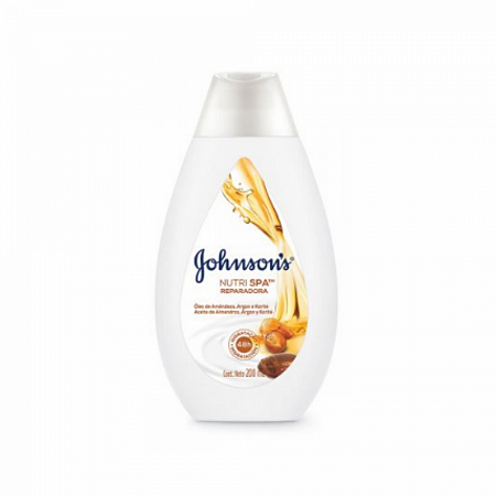 Locao hidratante corporal johnson's nutri spa reparadora oleo de amendoas com 200ml