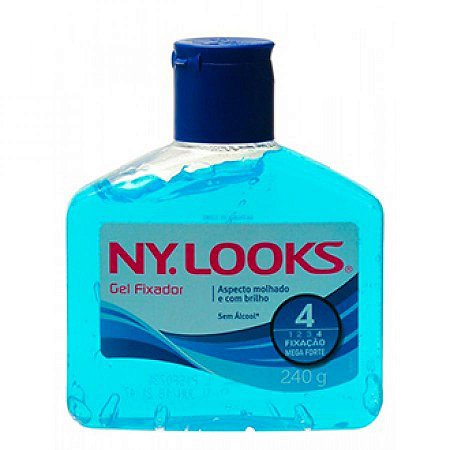 Gel fixador capilar ny looks mega fixacao com 240g