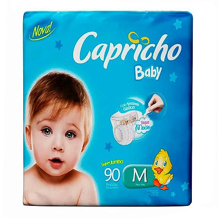 Fralda capricho baby jumbo c/90 med