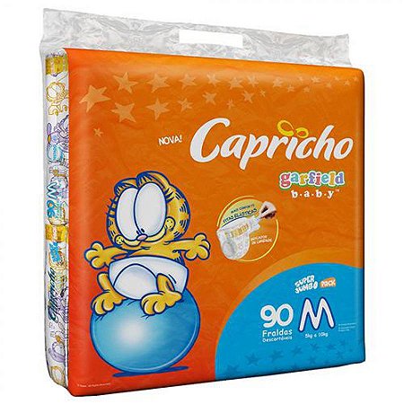 Fralda garfield baby jumbo m c/90